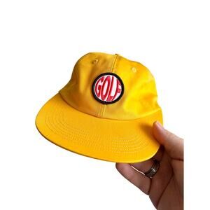 Golf Wang Yellow Leather Strapback Hat Made In USA